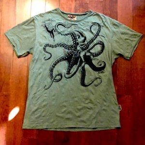 Cook t-shirt - soft cotton, octopus theme